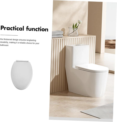 Thickened Toilet Seat Cover and Comfortable Ergonomic Design Easy Installation and Cleaning Fit Toilet Lid for Home