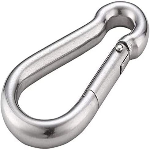 4 Inch Spring Snap Hook 304 Stainless Steel Quick Link Lock Fastener Hook for Boating, 400 lbs Maximum Capacity, 2 Pcs