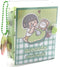 Mini Transparent Binder Notebooks with Keychain, Soft Plastic PVC, 3 Round Rings, Binder Planner Cover with Inner Papers