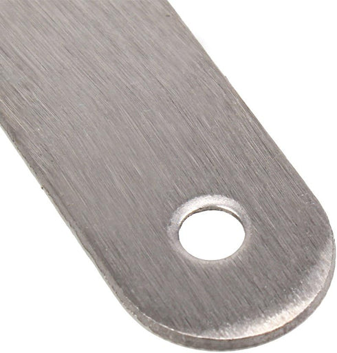 BQLZR 10 Pack Stainless Steel 2 Holes Flat Corner Brace Plate Connector, 47x15.5x5mm
