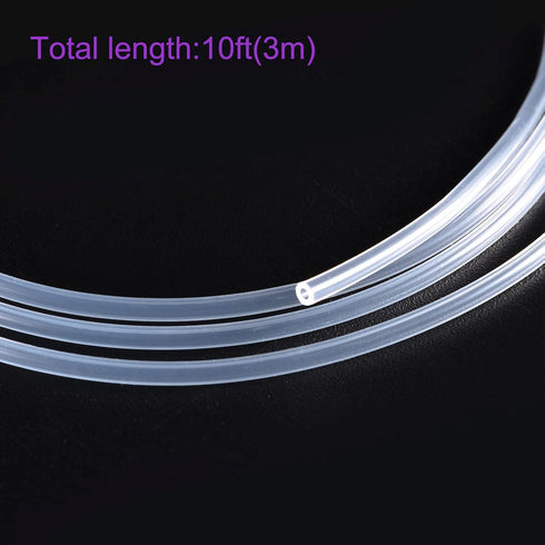 DMiotech 1mm ID 2mm OD 10 Feet Clear Silicone Tube, Industrial Tubing for Water Air Pump