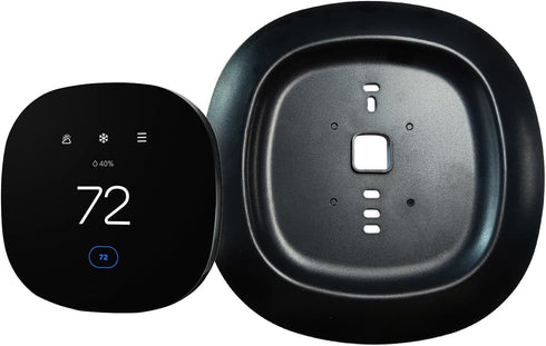 Thermostat Black Decorative Wall Trim Plate, Fits Ecobee3, Ecobee3 Lite, Ecobee4