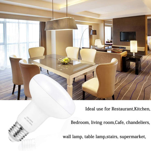 BR25/R25 LED Can Light Bulbs, 9W Dimmable Flood Lights, 75W Equivalent, E26 Medium Base, 3000K Soft White, 4 Pack