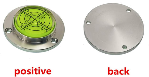50mm Scale High Precision Horizontal Bubble Level, Aluminium Case Bullseye Spirit Bubble for Surveying Instruments