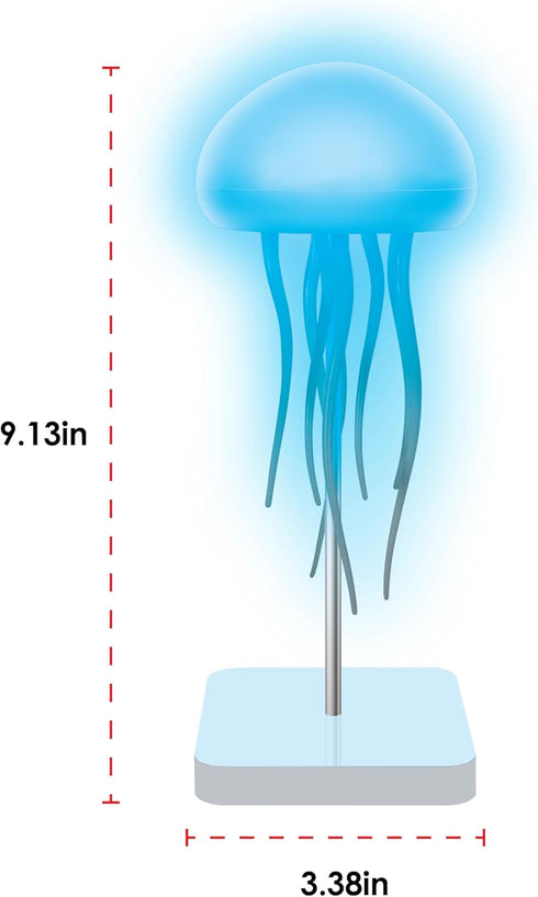 InnoVibe Jellyfish Desk Lamp RGB LED Light for Bedroom, Office & Nightstand, Color-Changing Table Lamp with Rotating