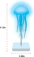 InnoVibe Jellyfish Desk Lamp RGB LED Light for Bedroom, Office & Nightstand, Color-Changing Table Lamp with Rotating