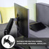 NUOBESTY 360-degree 14-27 Inch Universal Rotatable Monitor Mount Stand Metal Shaft for LCD Screens, Wall Mount Bracket