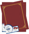 Certificate/Document Cover, 12 1/2 x 9 3/4, Burgundy, Pack of 6