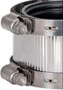 Eastman 2 Inch No-Hub Coupling with Stainless Steel Clamps, 43403