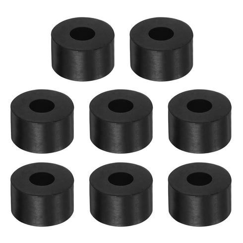 8pcs Rubber Spacer 1 Inch OD 0.4 Inch ID 0.6 Inch Thick Neoprene Round Anti Vibration Isolation Pads for Home Cars Boat
