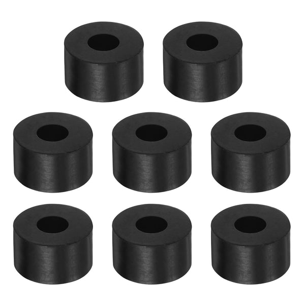 8pcs Rubber Spacer 1 Inch OD 0.4 Inch ID 0.6 Inch Thick Neoprene Round Anti Vibration Isolation Pads for Home Cars Boat