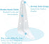 Uenhoy 10 Pack 4 Inch (4" 3") White Shelf Brackets Metal Floating Shelf Brackets Heavy Duty L Brackets for Shelves