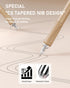 Four Candies 14Pack Pastel Gel Ink Pen Set, 0.5mm Fine Point Retractable Pens, 12 Black Ink Pens, 2 Highlighters (Brown)