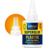 Super Glue for Plastic 25g - Instant Strength Waterproof, Heat-Resistant Clear Glue with Precise Nozzle