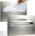AKU INTL. Pack-2 Wall Mount Dispenser, Anti-Scratch Toilet Seat Cover Holder with Screws for