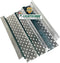 A-M Gutter Guard Sample Pack - Aluminum with 5" and 6" Width Samples (7" Length, Mill Finish)