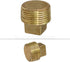 CSTQ0012 1/2-Inch Male National Taper Threads Solid Plug with Square Head, Lead-Free Brass Pipe Fitting, 25 Count