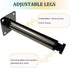 M MIMHOOY 7 Inch Set 4, Furniture Legs Polish Black Legs for Furniture of Adjustable Metal Legs for Dresser Cabinet