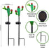 2Pack Viveta Garden Solar Lights - Cactus Solar Figurine Lights Stake, Waterproof Outdoor Decor for Pathway, PatioLawn