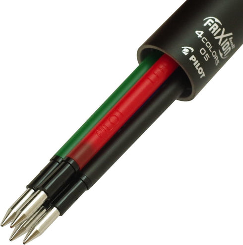 Pilot LKFB-3SEF-B FriXion Ball 4 Color Ballpoint Pen, 0.5mm, Black