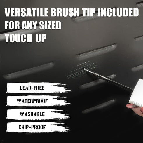 Black Appliance Touch Up Paint - High Gloss Paint for Refrigerators, Washers, Dryers, and Other Appliances