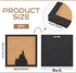 BENECREAT Square Pin Board Cork Board Wall Mounted Cork Board, 0.8inch Thick Bulletin Display Board for Brooch Pin Storage, Office Home and School Decor, 8x8inch by BENECREAT