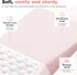 Ospelelf Ergonomic Solid Pink Mouse Pad with Wrist Support for Ultimate Comfort