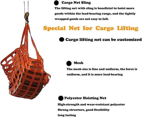 Pipi Zhu Hanging Lifting Cargo Net - Outdoor Play Climbing Rope Nets, Elastic Cargo Net Small, Lift Net for Industrial