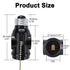 DiCUNO UL Listed E26 to 2 Polarized Outlet Socket Adapter, Pull Chain Switch Control Light Bulb, Standard (Medium) E26 Base to 2-Prong Outlet Plug Splitter Converter, Black, 4-Pack