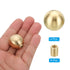PATIKIL 25mm/1" 4 Set Ball Lamp Finials Caps Knob, Solid Brass Lamp Shade Top Decoration Screw Cap Nuts with Brass