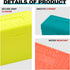 H4D 3x5, 3x5 3 Packs Index Card Holder Index Card Box Organizer Case, Flash Note Card Holder, (Red/Green/Yellow)