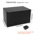 LeMotech Electrical Box ABS Plastic Project Box IP65 Waterproof Junction Box Project Case Universal Enclosure for Electronics Black 6.2X 4.2X 3.4 inch (160x110x90mm) Pack of 1)