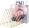 Urban Deco Gold Triangle Desk Organizers - 10 Sections Metal Wire Magazine Holder for File Folder Storage