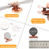 Coideal Fridge Magnetic Clips, Round 20 Pack, Strong Metal Refrigerator Magnet Clip for Office Kitchen
