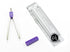 EMI Basix EKG ECG Caliper and Reference Ruler Combination Set EKR-203 – Chrome-Plated Pocket Size Tool with 7in Radius