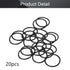 Othmro 20pcs Nitrile Rubber O-Rings, 1mm Wire Dia, 26mm OD Metric Sealing Washers for Oil or Air Sealing