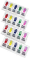 Please Sign Message Flags, Assorted Color, 400 Pages Total, 0.79x1.77 Inch Wide Flags, 4 Dispensers/Pack
