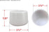 1-1/8" Set 4, Shepherd Round Noise-Reducing Plastic Slip-On Chair Leg Tips, Nonslip Protective Furniture Leg Caps