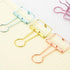 Hollow Out Paper Binder Clip, Invoice Bill Clip, Office Supplies Pack of 10 (S, Bronze)
