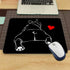 Gaming Mouse Pad Adorable Dog Breed Cute Pet Animal Bulldog French, Non-Slip Rubber Mouse Pad for Computers