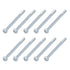Hex Bolts (5/16-24x4") 10Pcs, Carbon Steel Zinc Plated Partial Threaded Hex Head Screw Bolt for Furniture
