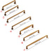 OKUVREN Pair of Cabinet Handles, Retro-Style Drawer Pulls with Mounting Hardware, Vintage Furniture Bedside Accent