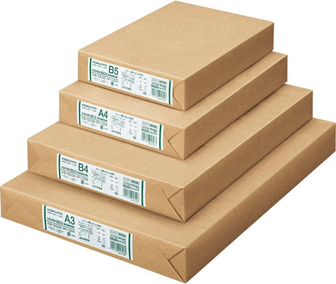 Kokuyo KB Paper, A4, Recycled Multipurpose Print & Copy Paper, 500 Sheets, Japan Import (KB-SS39)