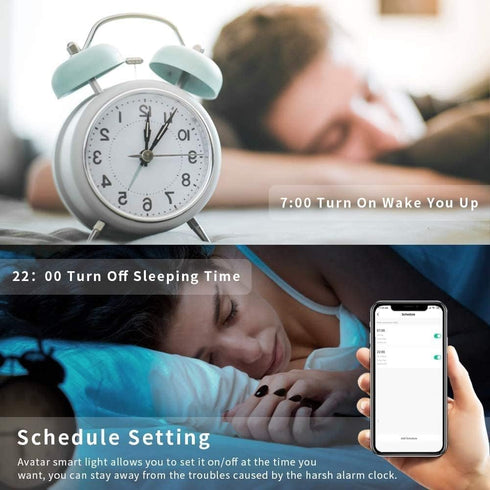2 Pack E12 Bulb Bulb 5W Bulb 16 Bulb 2.4G B11 LED Light Compatible w/Google Siri Alexa Light Type B Smart RGBCW Million
