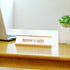 Zonon Rose Gold Boss Lady Sign, Acrylic Desk Name Plate with White Background for Women Office Decor