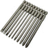 Long Slotted Head and Cross Phillips Screwdriver Bit Sets, 10Pcs with 1/4 Inch Hex Shank, 4 Inch Length