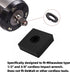 12+12 Sets 1/2 & 3/8" Impact Retaining Ring Clip, Friction Ring Hog Ring with O-Ring for Milwaukee Electric Pneumatic