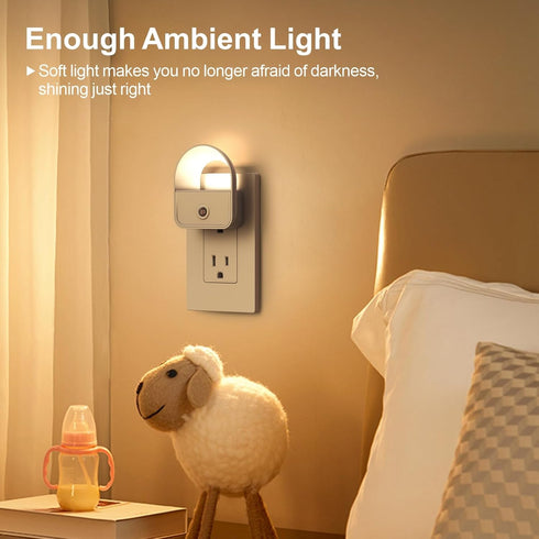 YRWXZYO 6 Pack, LED Night Light Plug into Wall, Nightlights with Smart Dusk toDawn Sensor, Night Light Suitable