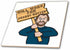 3dRose Funny Humorous Man Guy with A Sign Will Work for Peanut