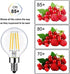 Beriteluce Dimmable G16.5 Bulb Bulbs 4W 40Watt 350LM 2700K E12 6Pack (E12 4W) LED Globe Vintage LED Edison Equal Warm